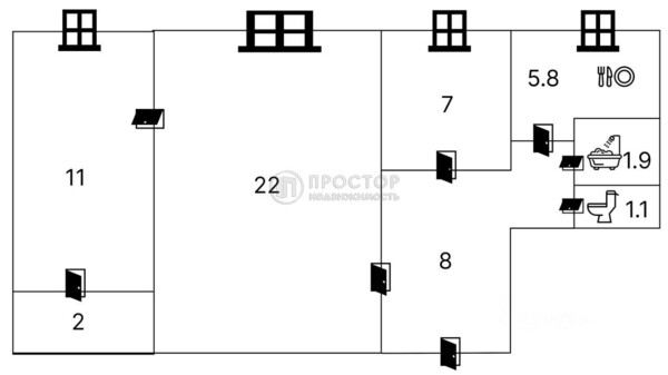 Продам трехкомнатную (3-комн.) квартиру, Старая Басманная ул, 9к2, Москва г