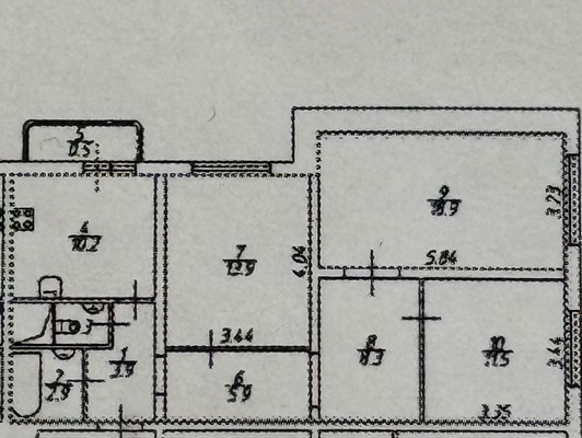 Продам трехкомнатную (3-комн.) квартиру, Преображенская ул, 9, Люберцы г