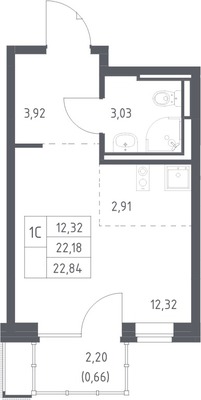 Продам однокомнатную (1-комн.) квартиру, Новая ул, 10к10, Ям с