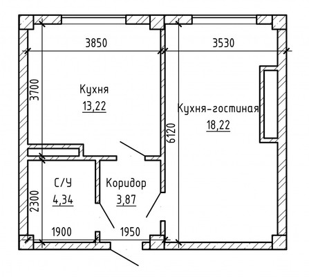 Продам однокомнатную (1-комн.) квартиру, Байсултанова ул, 28, Нальчик г