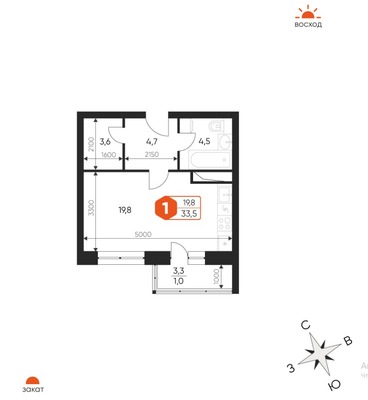 Продам однокомнатную (1-комн.) квартиру (долевое), Проектная (Гагарина мкр.) ул, 9Ас3, Балашиха г