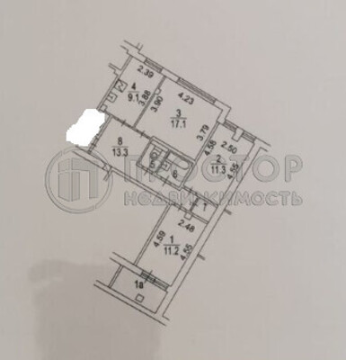 Продам трехкомнатную (3-комн.) квартиру, Космонавта Волкова ул, 29к1, Москва г
