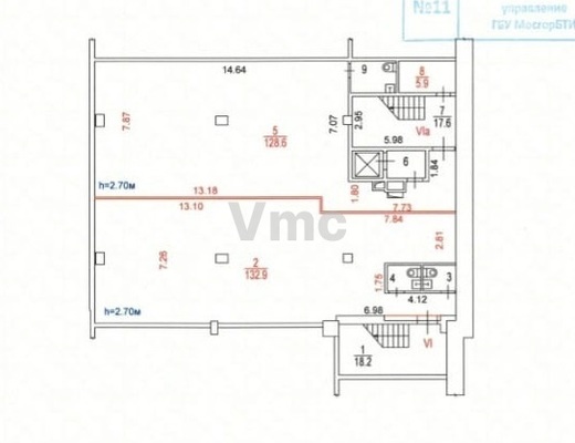 Продам коммерческое помещение 519 м2, Орджоникидзе ул, 1, Москва г