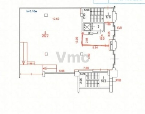 Продам коммерческое помещение 302 м2, Орджоникидзе ул, 1, Москва г