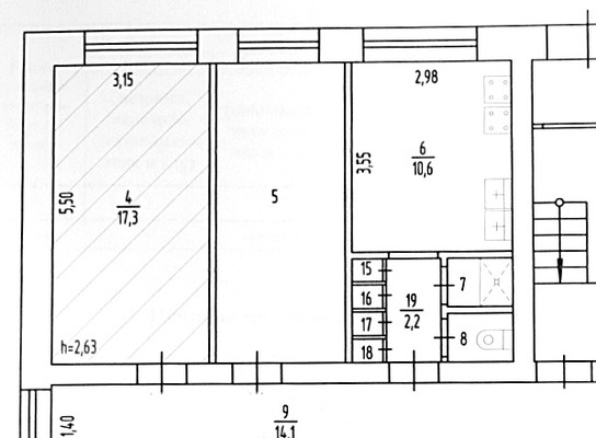Продам комнату в 5-комн. квартире, Льва Шатрова ул, 1, Пермь г