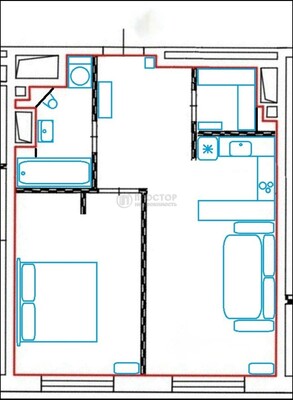 Продам однокомнатную (1-комн.) квартиру, Бачуринская ул, 7к2, Коммунарка п