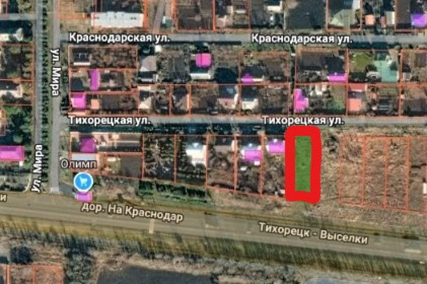 Продам участок 16,7 соток, ИЖС, Тихорецкая ул, Каменный п, 0 км от города