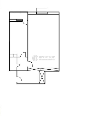 Продам однокомнатную (1-комн.) квартиру, Аминьевское ш, 4Дк3литВ, Москва г