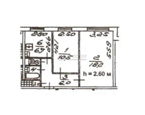 Продам двухкомнатную (2-комн.) квартиру, Кировоградская ул, 24к2, Москва г