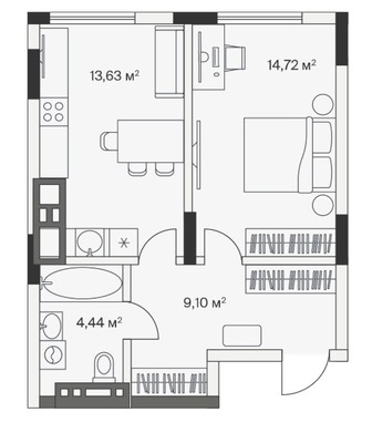 Продам однокомнатную (1-комн.) , 2-й Портовый пер, 4, Малое Исаково п
