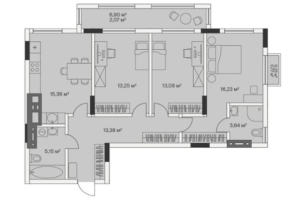 Продам трехкомнатную (3-комн.) , 2-й Портовый пер, 2, Малое Исаково п