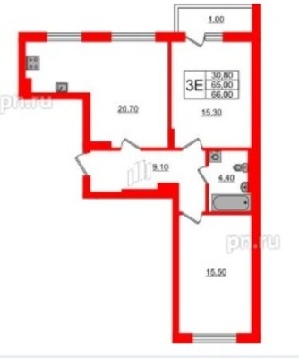 Продам двухкомнатную (2-комн.) квартиру (долевое), Тихая ул, Калининград г