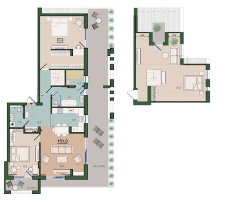 Продам трехкомнатную (3-комн.) , Молодой гвардии ул, 34к5, Калининград г