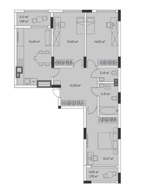 Продам трехкомнатную (3-комн.) , 2-й Портовый пер, 1, Малое Исаково п