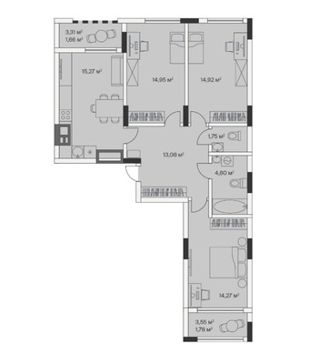 Продам трехкомнатную (3-комн.) , 2-й Портовый пер, 1, Малое Исаково п