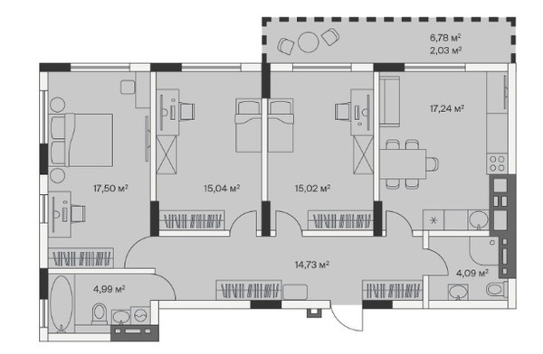Продам трехкомнатную (3-комн.) , 2-й Портовый пер, 1, Малое Исаково п