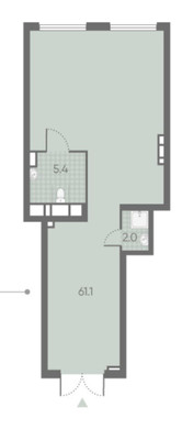 Сдам торговое помещение 68,5 м2, Производственная ул, 17, Москва г