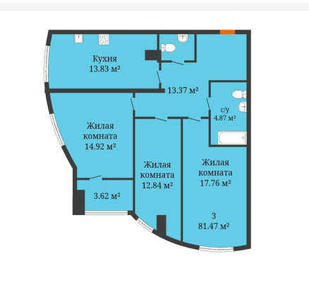 Продам трехкомнатную (3-комн.) квартиру, Привокзальная ул, 3кб, Ростов-на-Дону г