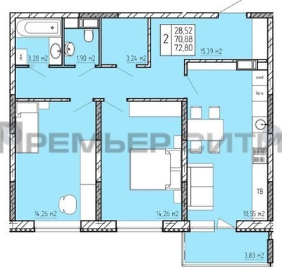 Продам двухкомнатную (2-комн.) квартиру, Пухова ул, 56, Калуга г