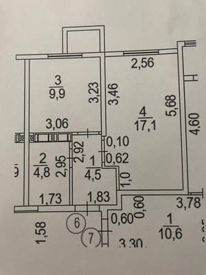 Продам однокомнатную (1-комн.) квартиру, Мраморный пер, 40, Симферополь г