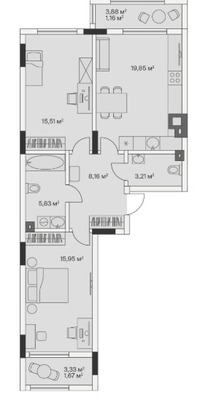 Продам двухкомнатную (2-комн.) , 2-й Портовый пер, 2, Малое Исаково п