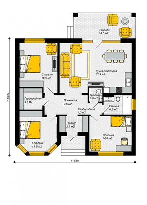 Продам дом, Меза ул, 1, Козет аул, 0 км от города
