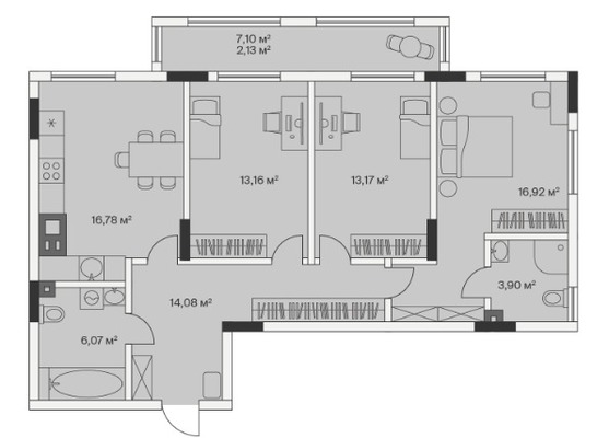 Продам трехкомнатную (3-комн.) , 2-й Портовый пер, 3, Малое Исаково п