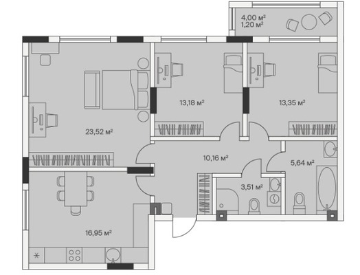 Продам трехкомнатную (3-комн.) , 2-й Портовый пер, 3, Малое Исаково п
