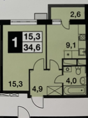 Продам однокомнатную (1-комн.) квартиру, Ситникова ул, 4, Балашиха г