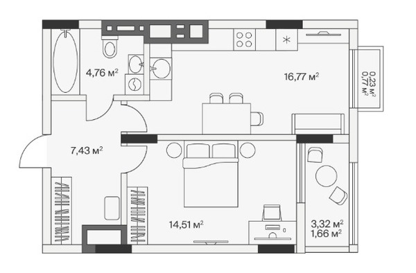 Продам однокомнатную (1-комн.) , 2-й Портовый пер, 3, Малое Исаково п