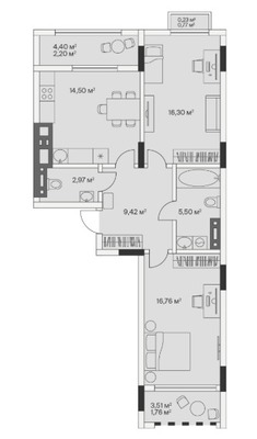 Продам двухкомнатную (2-комн.) , 2-й Портовый пер, 3, Малое Исаково п