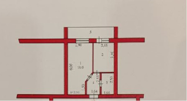 Продам однокомнатную (1-комн.) квартиру, Краснова ул, 40, Пенза г