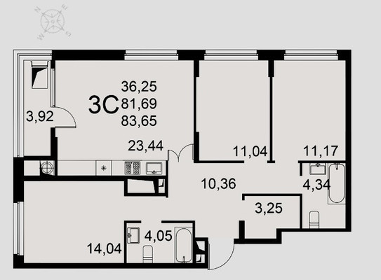 Продам трехкомнатную (3-комн.) квартиру, Интернациональная ул, 20, Рязань г
