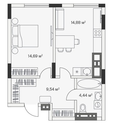 Продам однокомнатную (1-комн.) , 2-й Портовый пер, 4, Малое Исаково п