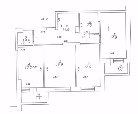 Продам трехкомнатную (3-комн.) квартиру, Профессора Камая ул, 12, Казань г
