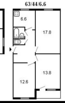 Продам трехкомнатную (3-комн.) квартиру, Ларина ул, 9/1, Ростов-на-Дону г