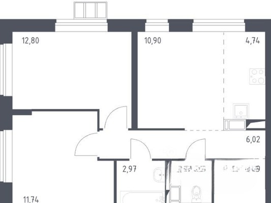 Продам двухкомнатную (2-комн.) квартиру, Новомосковская ул, 1к5, Москва г