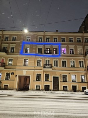 Продам трехкомнатную (3-комн.) квартиру, Рижский пр-кт, 46, Санкт-Петербург г