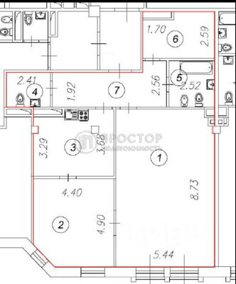 Продам двухкомнатную (2-комн.) квартиру, Большой Каретный пер, 24с2, Москва г