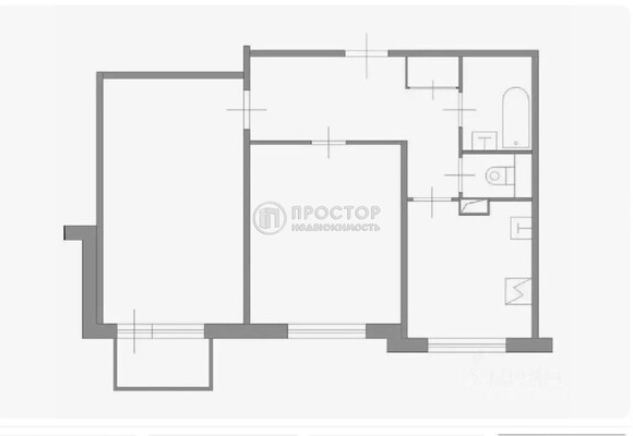 Продам двухкомнатную (2-комн.) квартиру, Голубинская ул, 24к1, Москва г