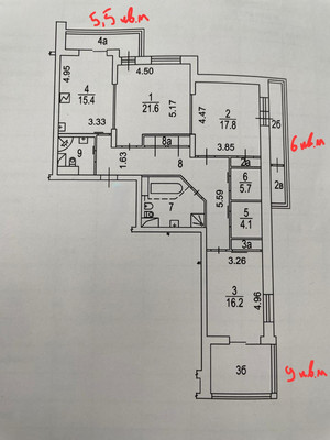 Продам трехкомнатную (3-комн.) квартиру, Ярцевская ул, 27к1, Москва г