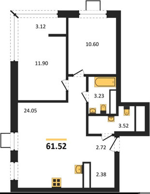 Продам двухкомнатную (2-комн.) квартиру, Щербакова ул, 75, Пенза г