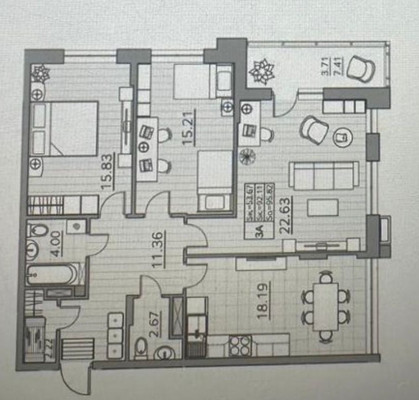 Продам трехкомнатную (3-комн.) квартиру, Генерала Ерина ул, 5д, Казань г