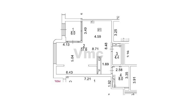 Продам коммерческое помещение 78 м2, Сиреневый б-р, 4/7, Москва г