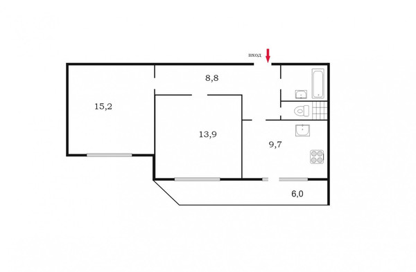 Продам двухкомнатную (2-комн.) квартиру, Бабушкина ул, 82к3, Санкт-Петербург г