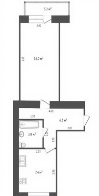 Продам однокомнатную (1-комн.) квартиру, 40-летия Победы пр-кт, 69к7, Ростов-на-Дону г