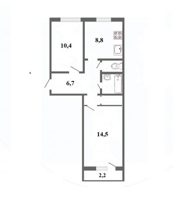 Продам двухкомнатную (2-комн.) квартиру, Московское ш, 264, Шушары п