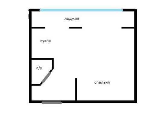 Продам однокомнатную (1-комн.) квартиру, Гавена ул, 111, Симферополь г