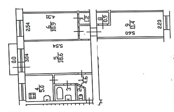 Продам комнату в 3-комн. квартире, Якорная ул, 6А, Санкт-Петербург г