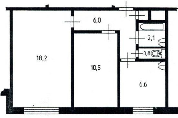 Продам двухкомнатную (2-комн.) квартиру, Красноармейская ул, 19, Раменское г